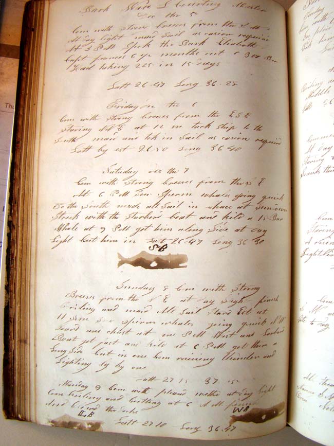 Log Book of the Bark "Wave Bound" of New Bedford, Leonard Courtney, Master,  on a whaling voyage to the South Atlantic 1860-1862 — image 7